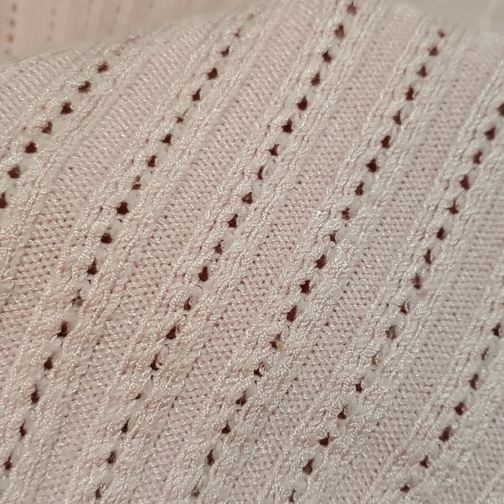 Spoiled Girl bell sleeve pink knit sweater size M